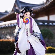 延吉小姐韩国宫廷写真服女结婚礼服大长今韩服朝鲜族舞台演出服装