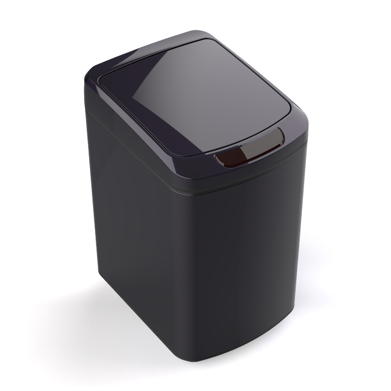 Cubo de basura con sensor inteligente de acero inoxidable 9L/12L, bote de basura automático por infrarrojos de pequeña capacidad para hogar