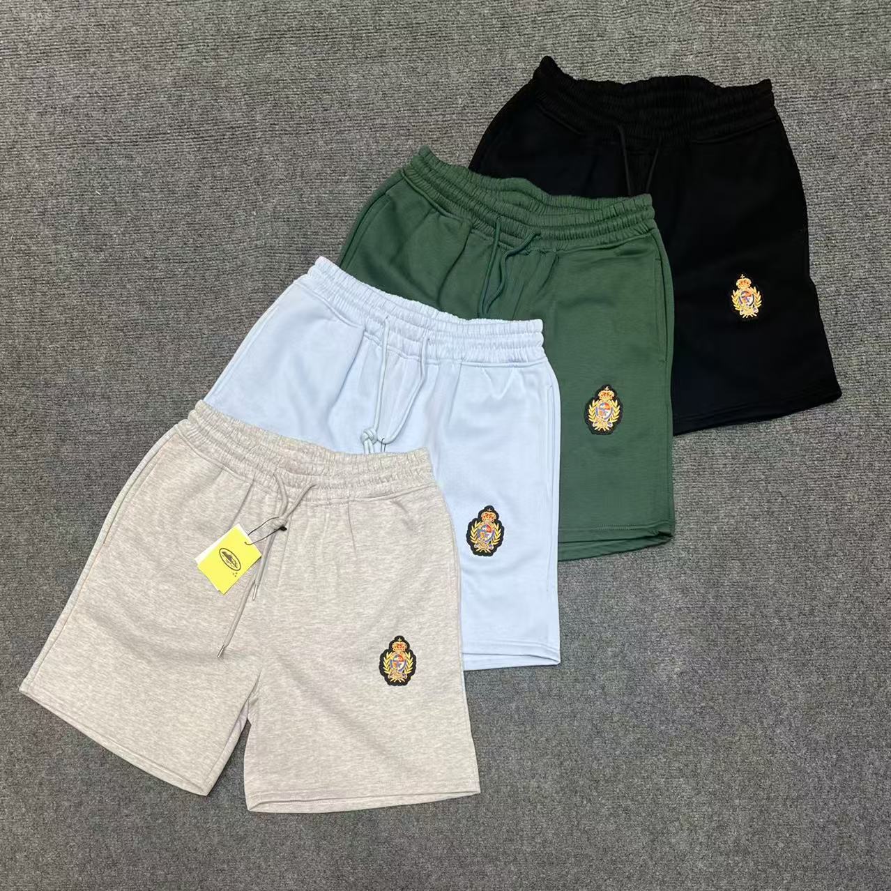 Marca de moda europea y americana transfronteriza Alcatraz Camiseta de manga corta con estampado de letras reflectantes Traje de pantalones cortos casuales de calle para hombres y mujeres