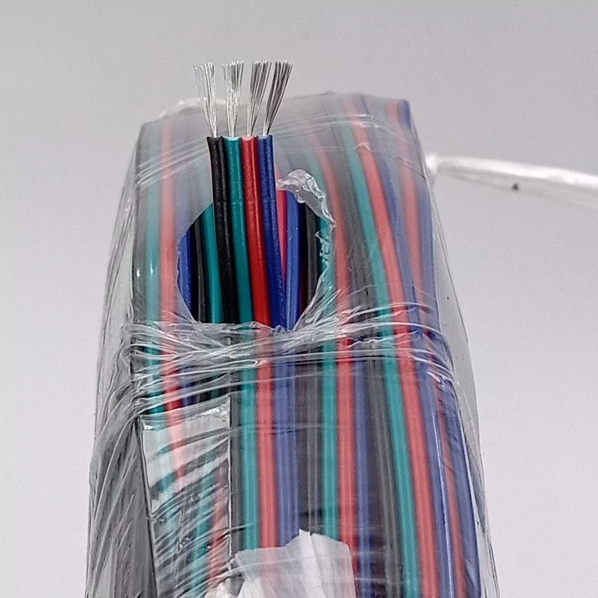 Кабель RGB ЦВЕТНОЙ кабель гибкий световой бар кабель 22AWG4 параллельное освещение красочная световая полоса Кабель