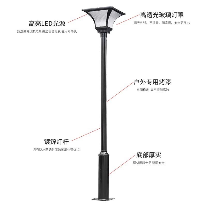 Luces LED para renovación de zonas comunitarias antiguas, luces para patios exteriores, luces para parques, luces para calles, decoración de villas, luces de paisaje para jardines.