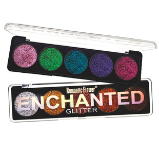 For cross-border foreign trade export 5-color flash eye shadow sequins makeup Pearl makeup shiny waterproof colorful polarized