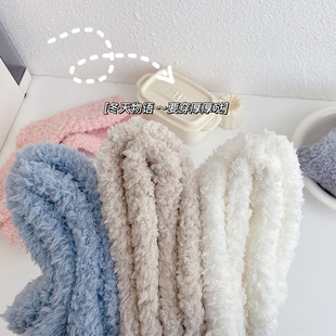 Winter Thickened Floor Socks Soft and Comfortable Coral Fleece Home Socks Warm Long Socks Women Socks Lamb Fleece Sleep Socks
