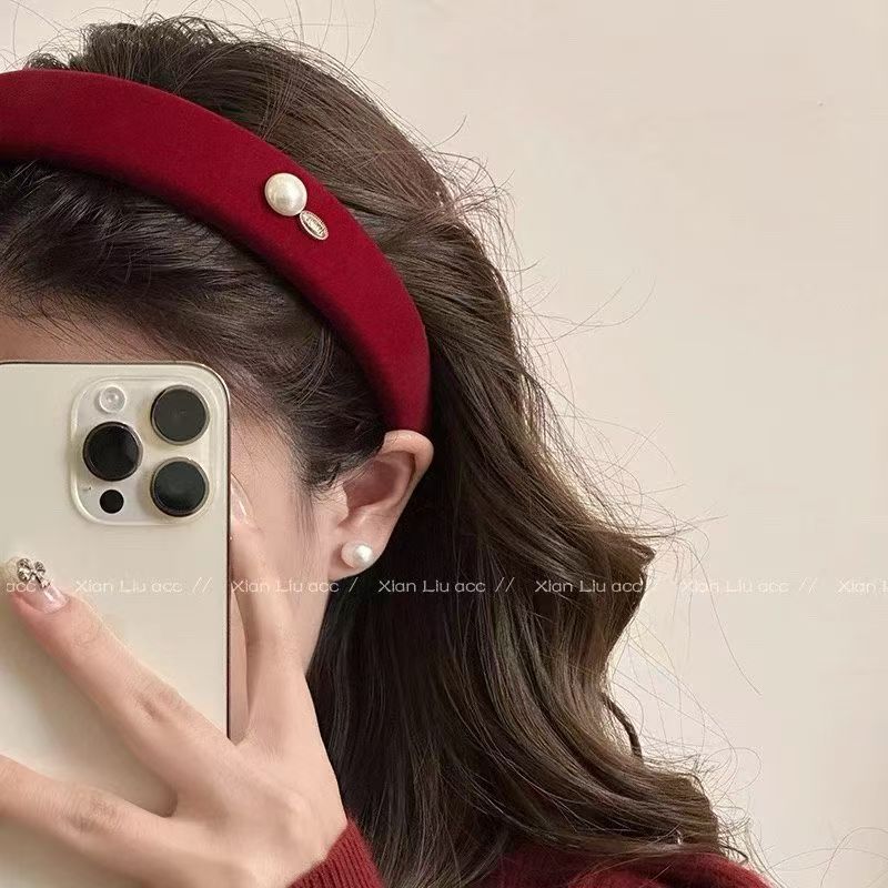 Otoño y invierno Meilade coreano retro estricto esponja cabeza de banda nueva variedad de terciopelo alto cráneo ancho banda de cabello mayorista