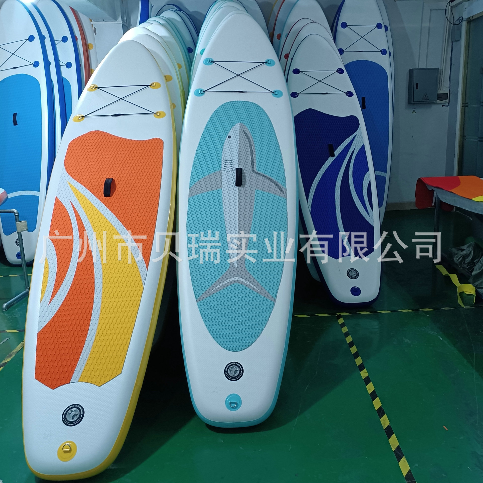 跨境现货SUP浆板 水上瑜伽桨板便携站立式划水板批发 充气冲浪板