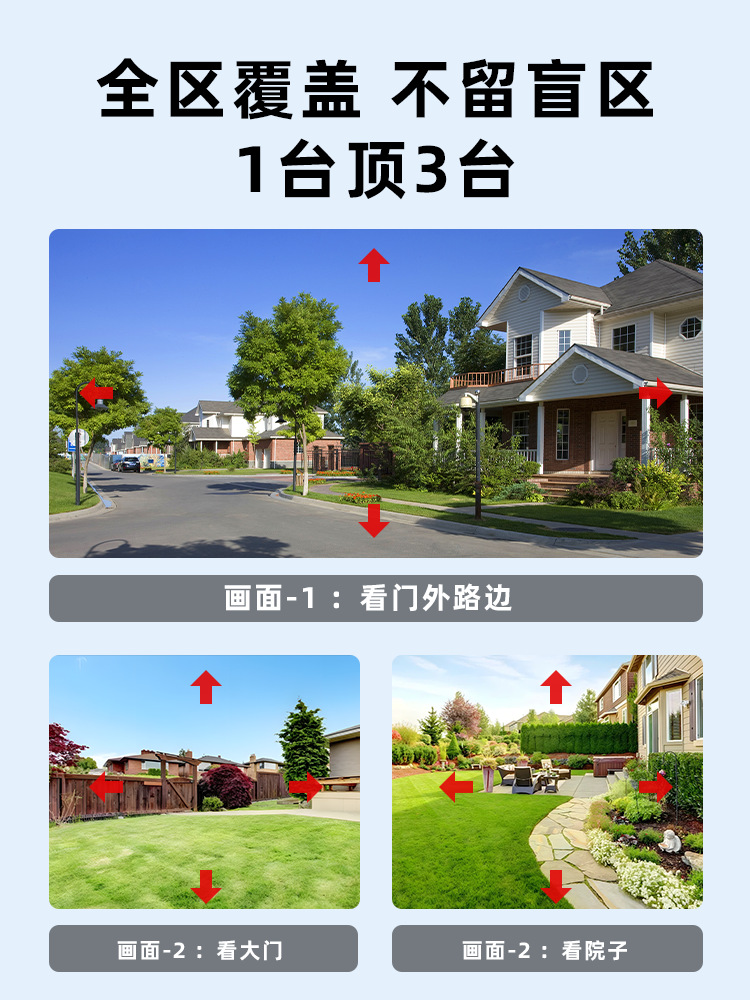 Cross-border new wireless mobile phone remote 4G monitor home outdoor high-definition night vision 360-degree monitoring camera undefined