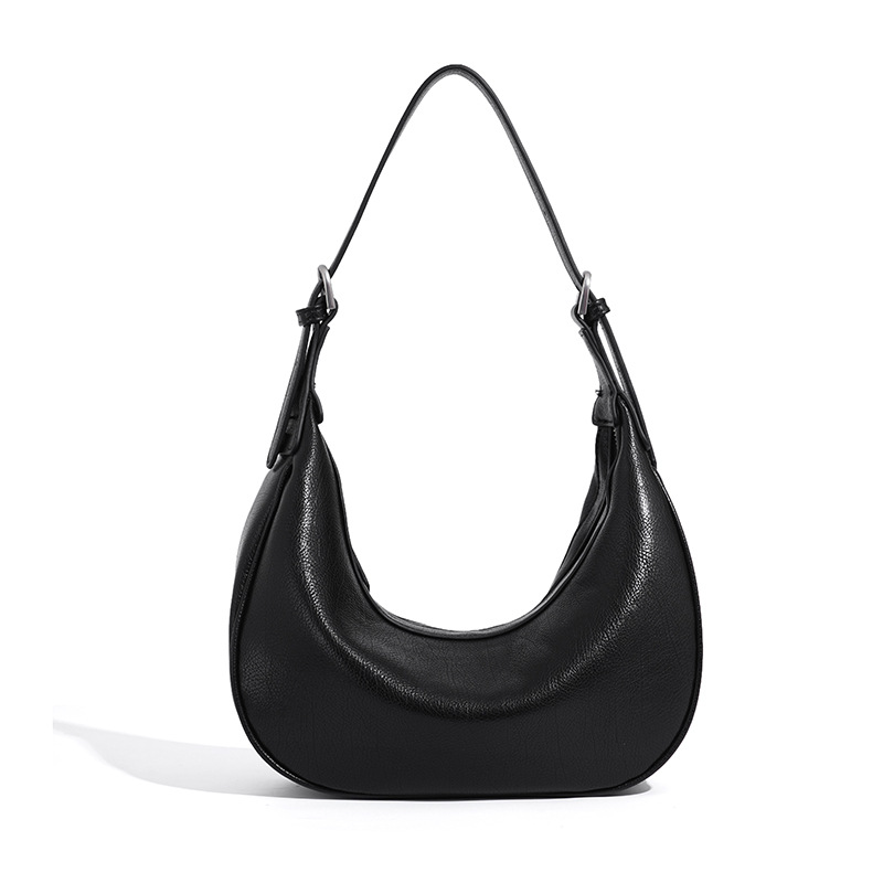 Niche Designer Crescent Hobo Bag Commuter Shoulder Underarm Bag For Women 2026 New Simple Soft Leather Crossbody Bag - Thumbnail 5