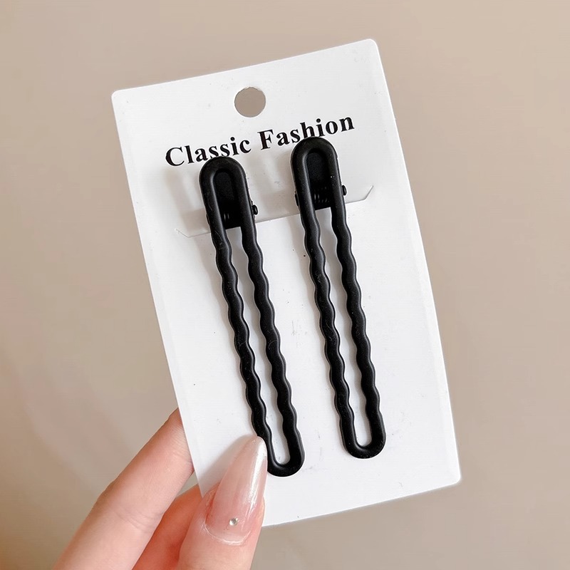 2#Black wave pressure clip-a pair of OPP installation