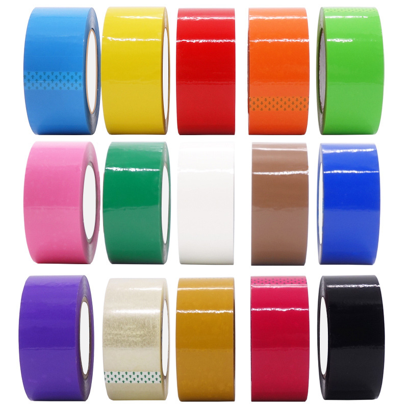 Rojo negro y blanco azul verde amarillo color cinta embalaje sellado mercancías marca Express embalaje sellado de tela adhesiva al por mayor