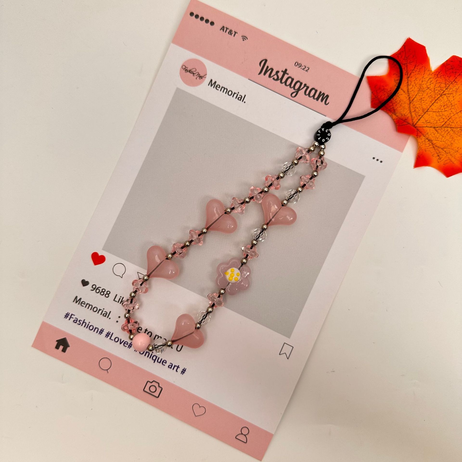 Moda simple amor serie de nubes de cadena de teléfono móvil bolso de cadena de teléfono móvil bolso de llavero colgante corto nicho diseño