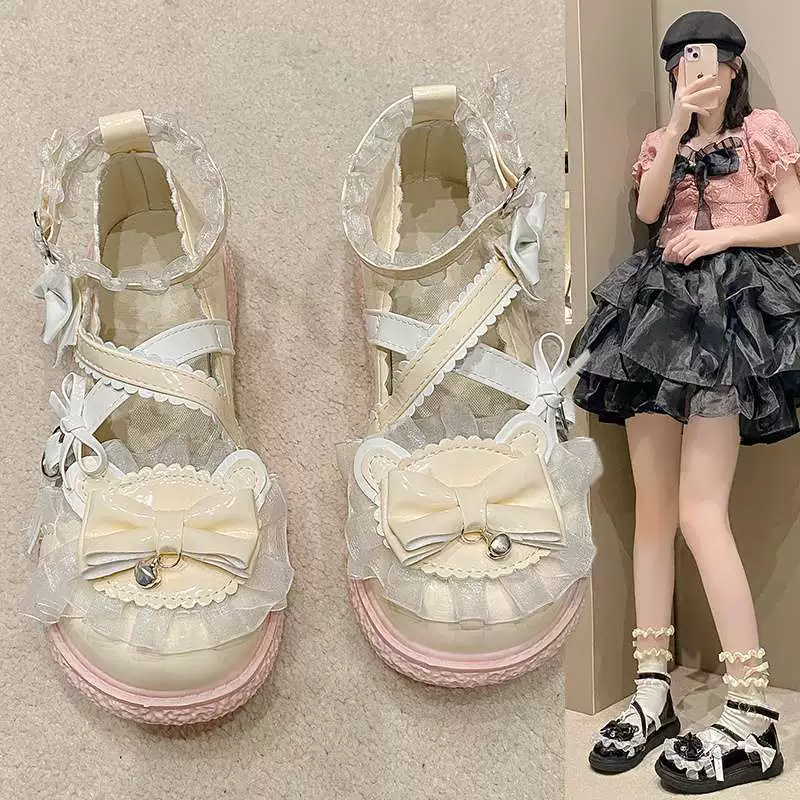 Туфли Лолиты, милые мягкие женские туфли в японском стиле JK, женские туфли в консервативном стиле на толстой подошве, маленькие кожаные туфли в японском стиле для женщин