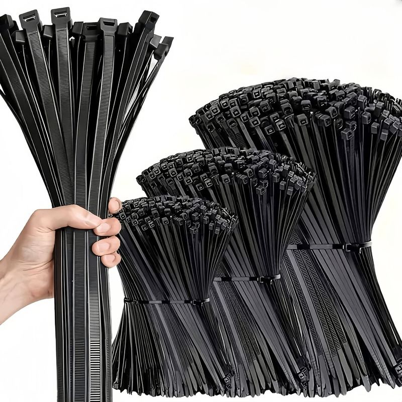 国境を越えた卸売直販セルフロックナイロンケーブルタイマルチ仕様白黒ケーブルタイガーデニング|undefined