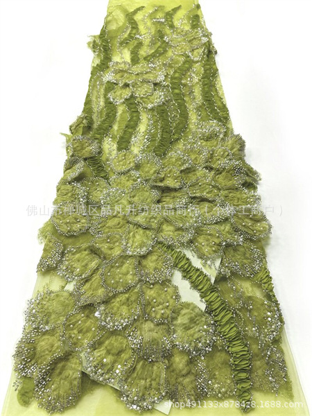 industria pesada tridimensional con cuentas bordadas Gaoding hermosa cena de fiesta mitzvah vestido de moda tela