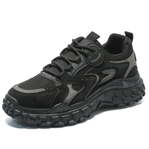 Labor insurance men's shoes spring new breathable mesh shoes men's trendy all-match non-slip sports shoes casual dad shoes for men