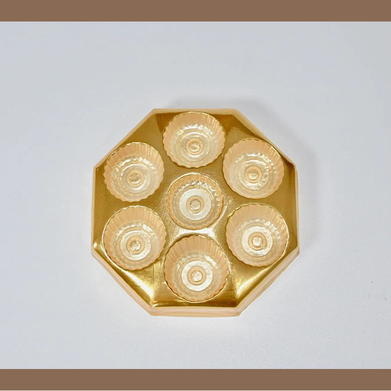 Pequeña bandeja de plástico de absorción de 7 partículas