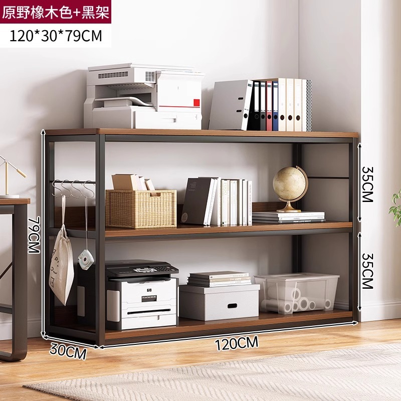 Estante de impresión estante de almacenamiento de hierro forjado estante de almacenamiento de piso multicapa estante de exhibición simple armario de oficina armario