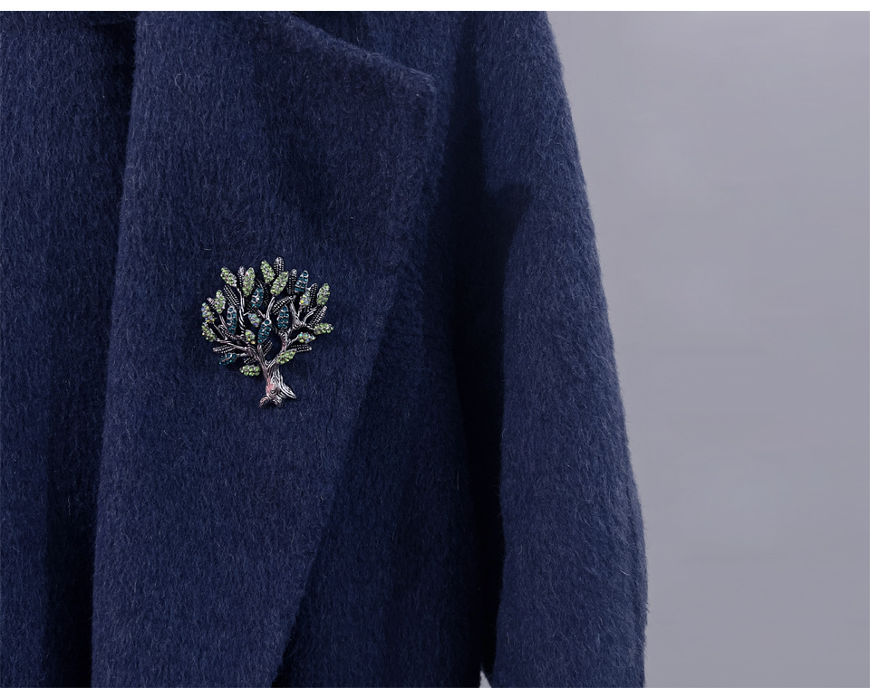 50g Weight Rhinestones Inlay Material Brooches Classification Daily Occasion Alloy Material Tree Pattern Unisex Gender Inlay Design Retro Style Retro Pin Tree Alloy Inlay Rhinestones Unisex Brooches 9