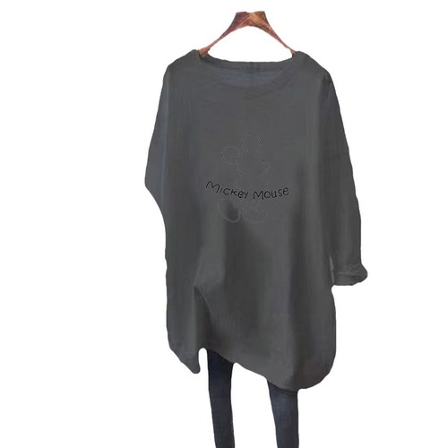 Breastfeeding top autumn set postpartum loose nursing dress outdoor fashionable mom style long sleeve T-shirt feeding clothes autumn