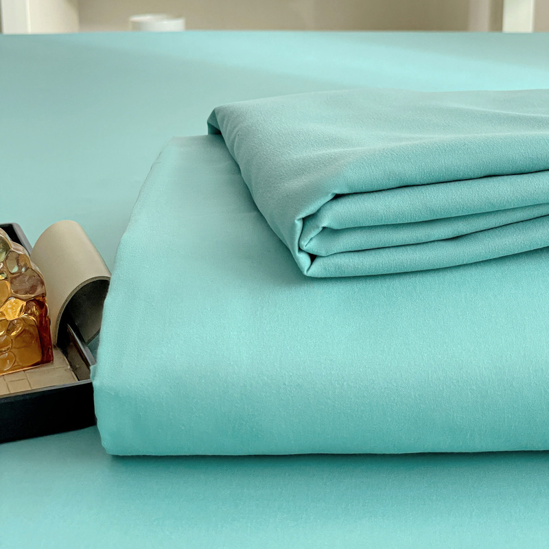 インス風ベッドシーツ単品夏無地学生寮ダブル2025新作ベッドシーツウォッシュドコットン3点セット3|undefined