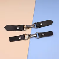 Источник фабрика в наличии Оптовая кожаная пара пряжки PU металлическое пальто декоративный сплав Пара Пряжка ветровка металлический ремень Кнопка