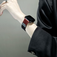 iwatch漸層色不鏽鋼米蘭尼斯錶帶適用於蘋果手錶applewatch1-8代