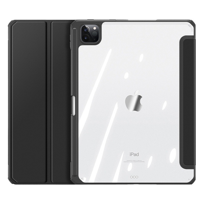 Adecuado para iPad Pro 11, funda protectora para tableta con ranura para lápiz, funda protectora acrílica triple para iPad Air 13 con cierre magnético.