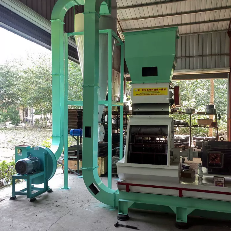 新款畜牧水滴式锤片饲料厂玉米豆粕破碎机粮食大中小型秸秆稻壳高