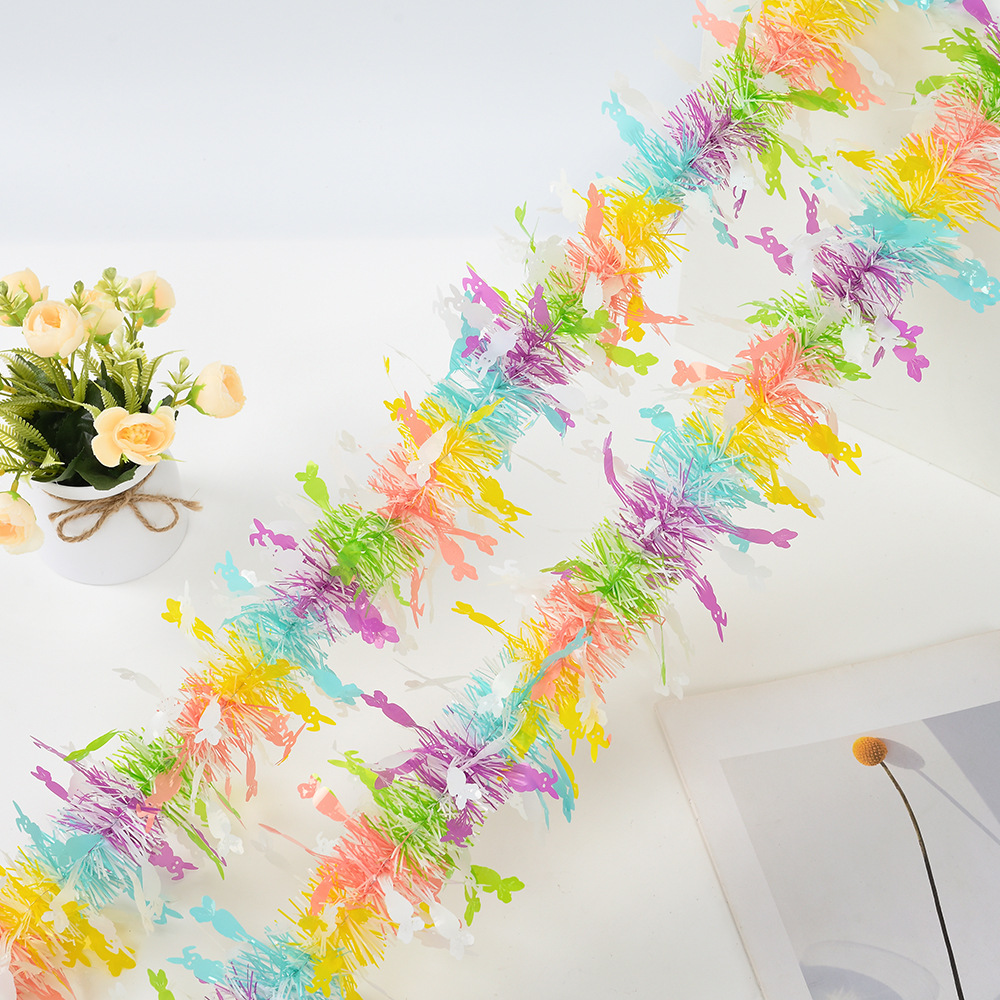 Transfronterizos Amazon Easter Egg Decoration Party Stripes Disposición de Fiesta de Ficha