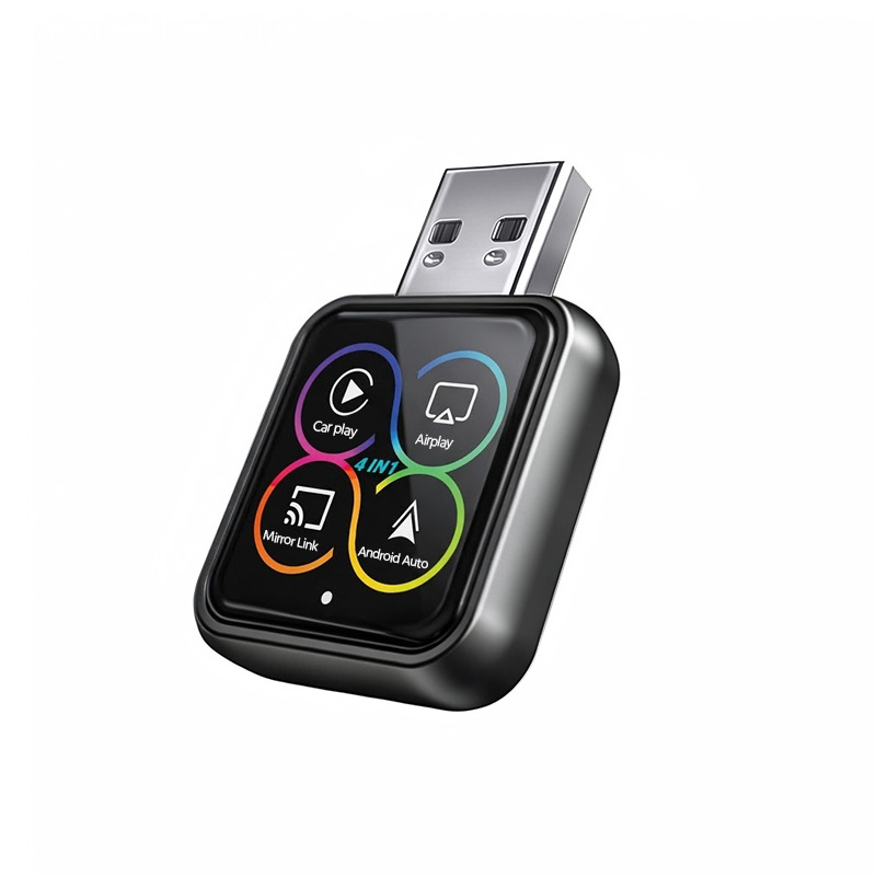 Factory direct 4-in-1 wired to wireless CarPlay box for car Apple and Android screen mirroring and connectivity