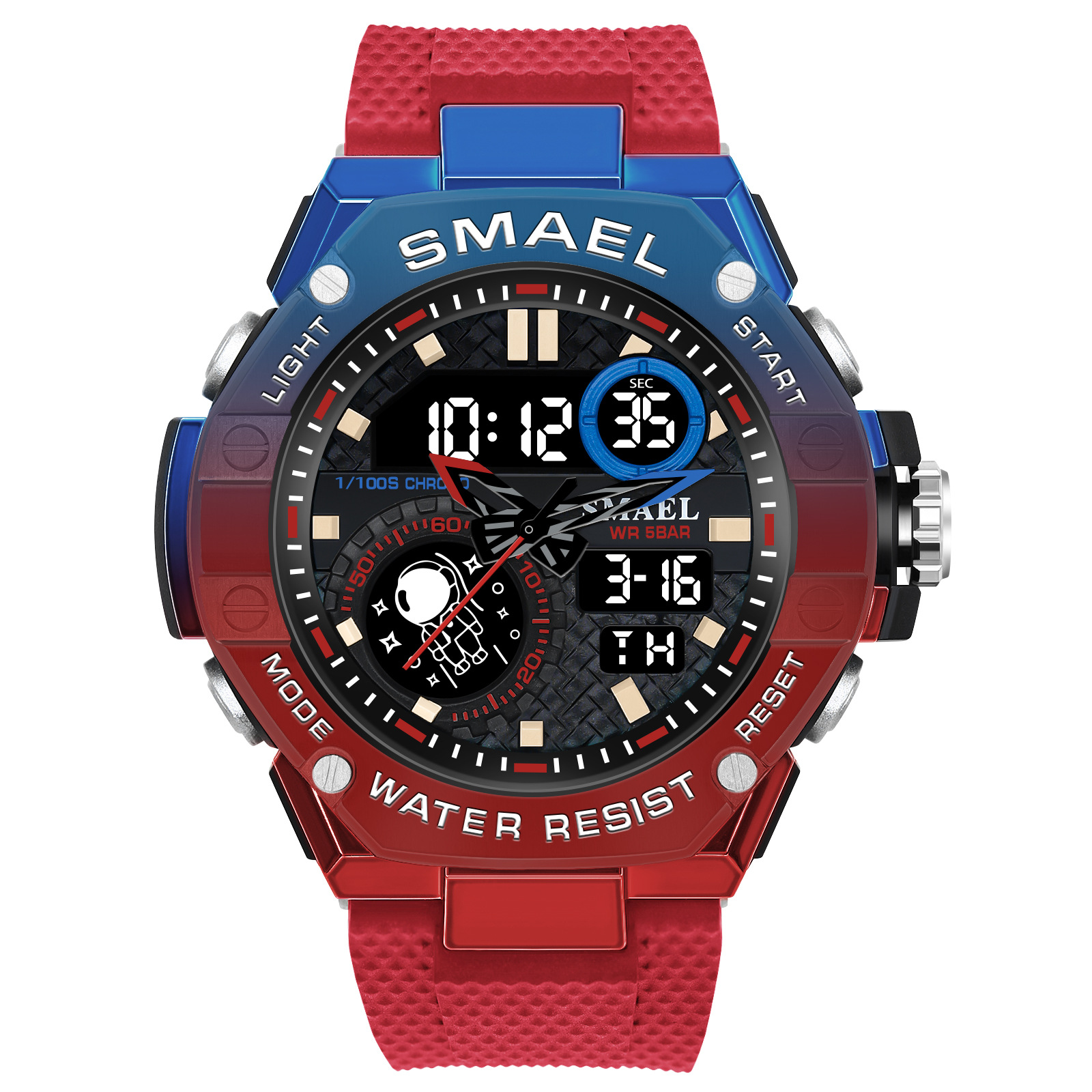 SMAEL Smale Venta caliente reloj de los hombres deportes al aire libre cronómetro electrónico cronómetro multifunción reloj deportivo 8068
