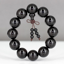 黑檀小孔手串念珠厂家2.0mm 紫光檀同料顺纹 厂家批发