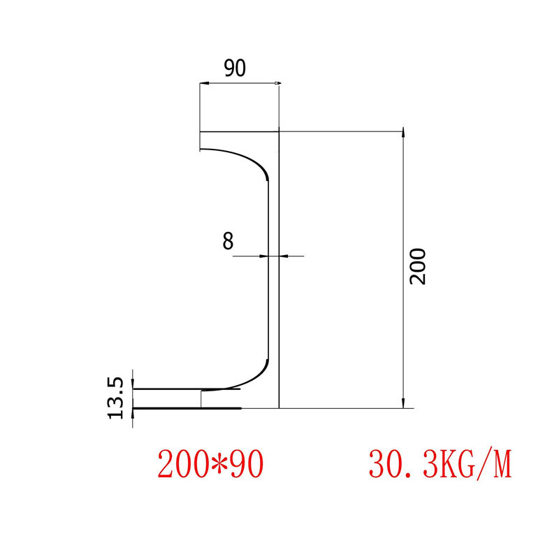 日标槽钢200x90理算价格SS400
