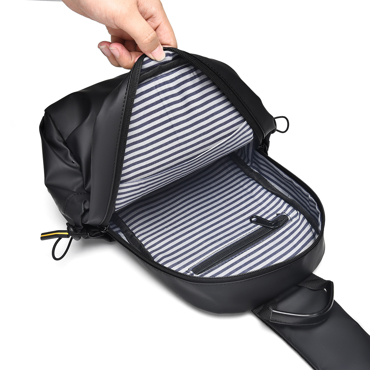 Bolso diagonal para hombre de deportes al aire libre portátil al por mayor transfronterizo, bolso de pecho para hombre anti-salpicaduras de viaje de ocio