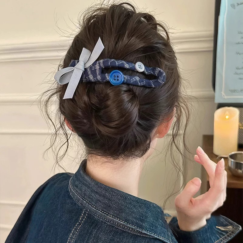 Gran arco clip de cabello de alta sensación clip de boca de pato nuevo clip de cabeza de mujer temperamento clip de tiburón clip de cabello