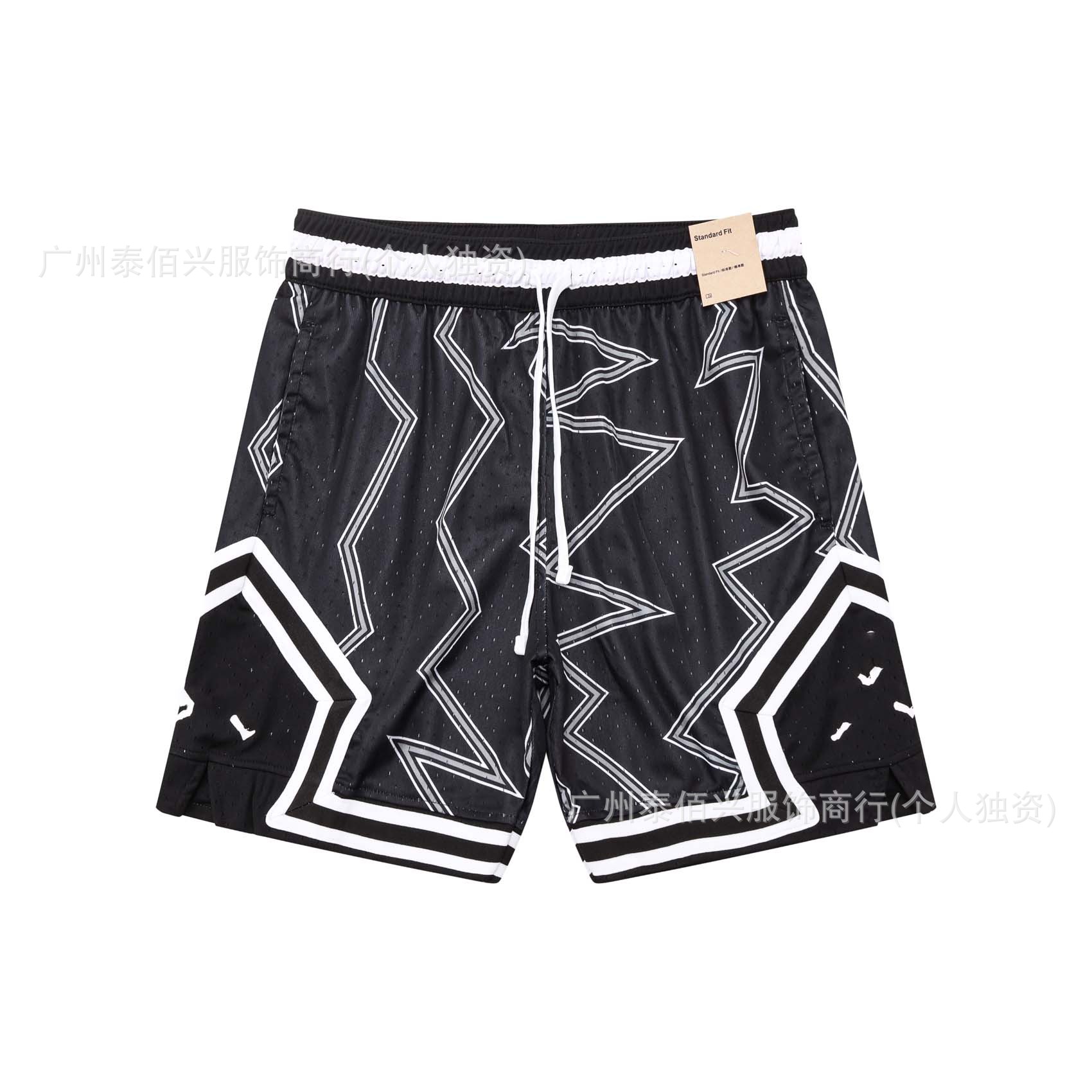 Nuevo estilo americano AJ trapecio moda transpirable deportes de secado rápido pantalones de cinco puntos pantalones de entrenamiento pantalones cortos de baloncesto pantalones cortos de futbol