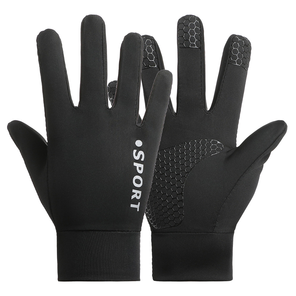 Guantes de protección solar delgados para niños de verano secado rápido y respirado antideslizante de alta elasticidad al aire libre guantes de hielo de montaña