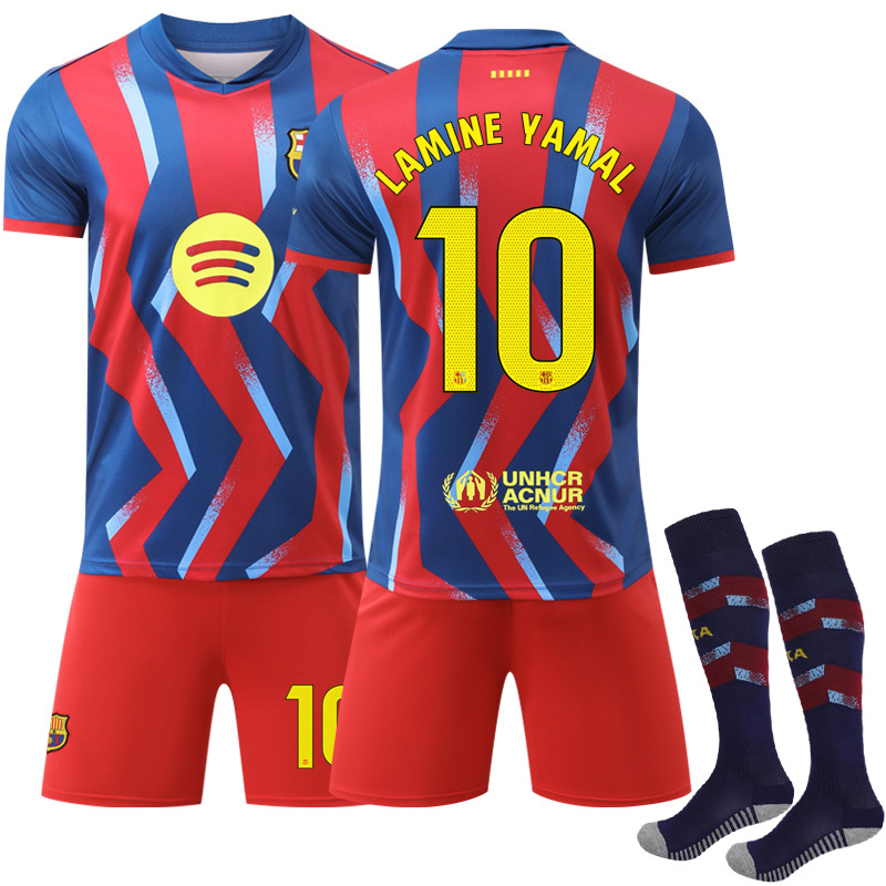 Conjunto de Uniforme de Fútbol N° 10 de Poliéster para Deporte y Fútbol