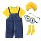 Minions cos Dance Performance Kindergarten Graduation Photo Clothes Children's Cowboy Straps June 1 Performance Clothing