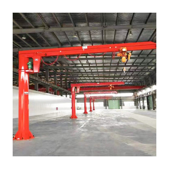 Vertical column cantilever crane workshop handling fixed column cantilever crane small electric single boom crane cantilever crane