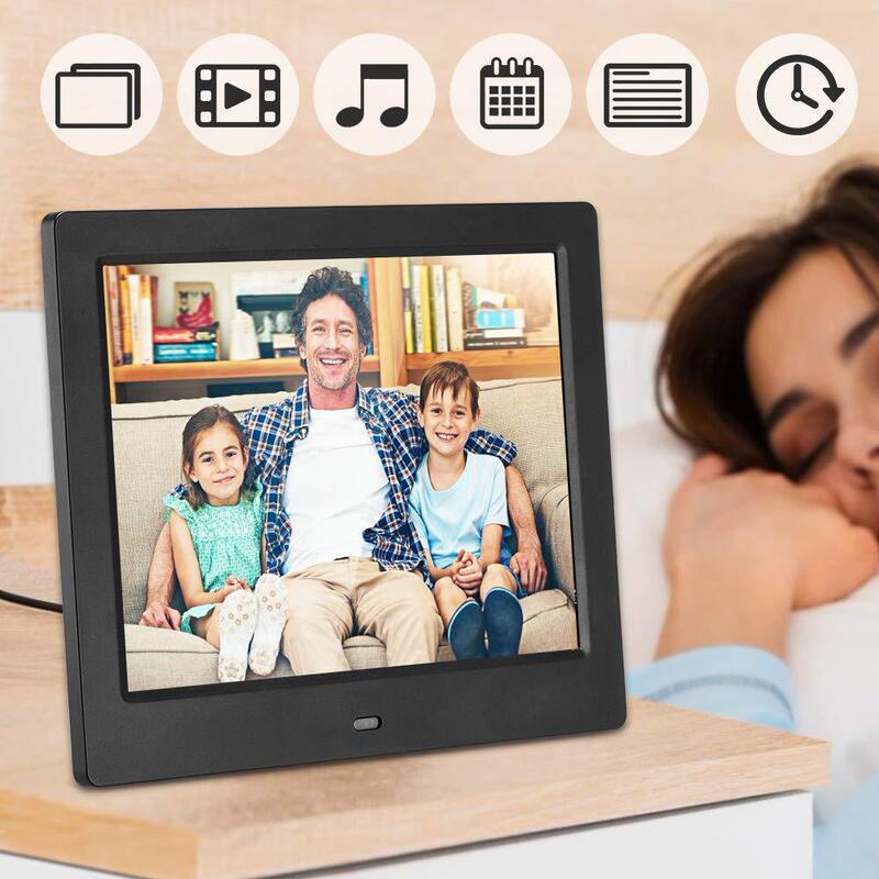 8-inch electronic photo album digital photo frame SD card plug-in automatic loop playback of video pictures commodity advertising