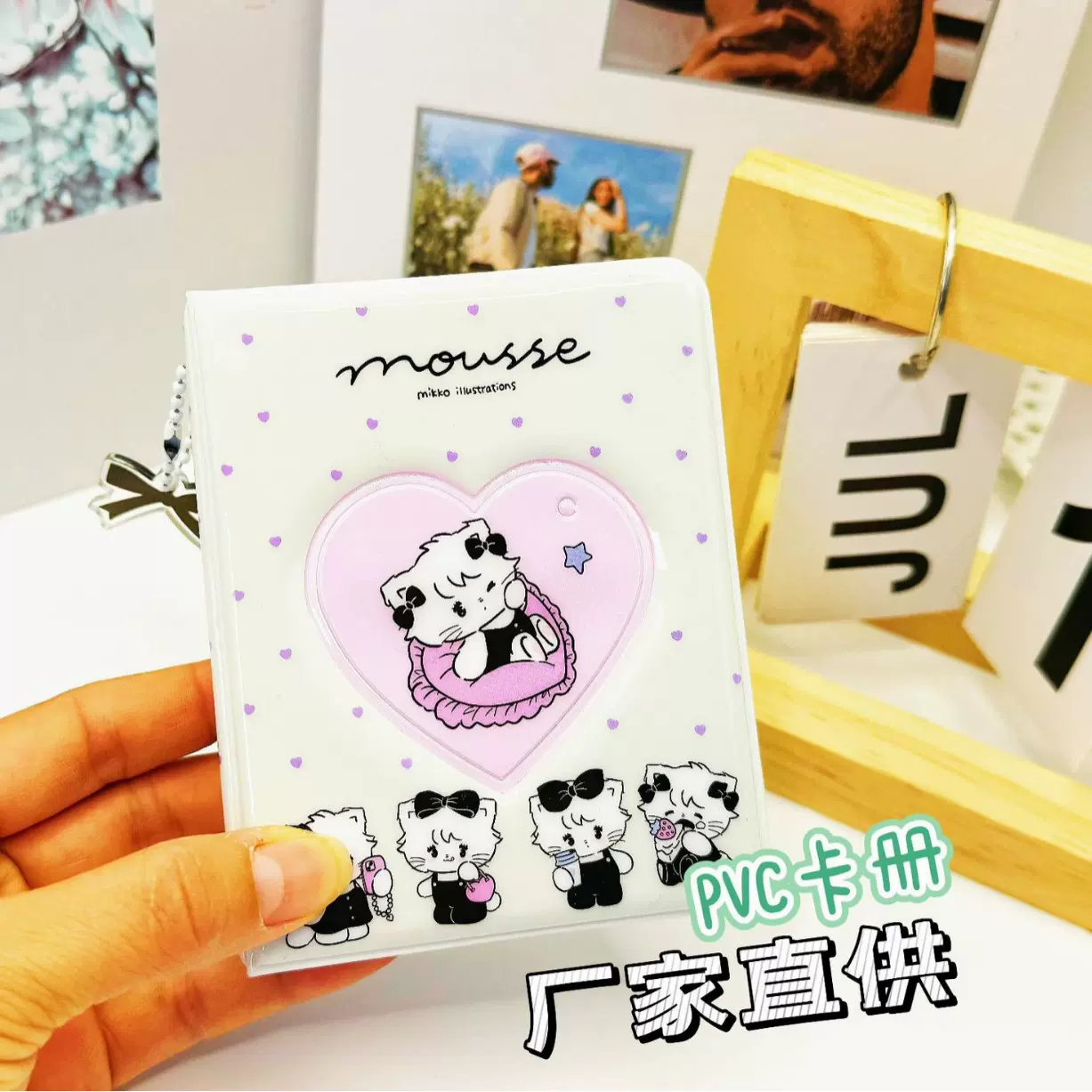 三寸【mikko】迷你相册拍立得一宫格卡册贴纸收纳册相册本婚庆