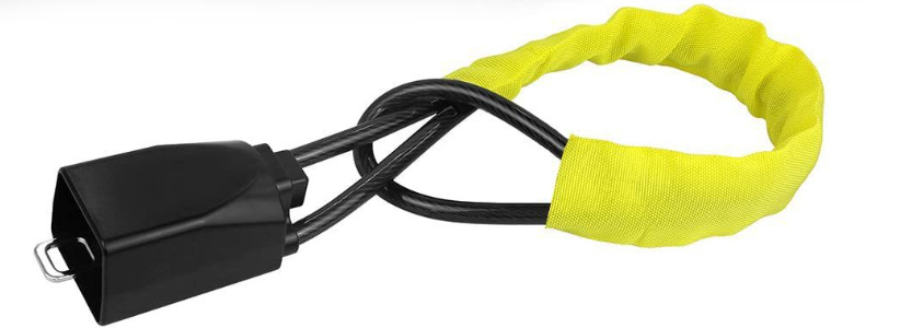 Car Steering Wheel Lock Wire Rope Safety Belt Lock Protector with Buckle Lock Car Safety Lock Anti-Theft