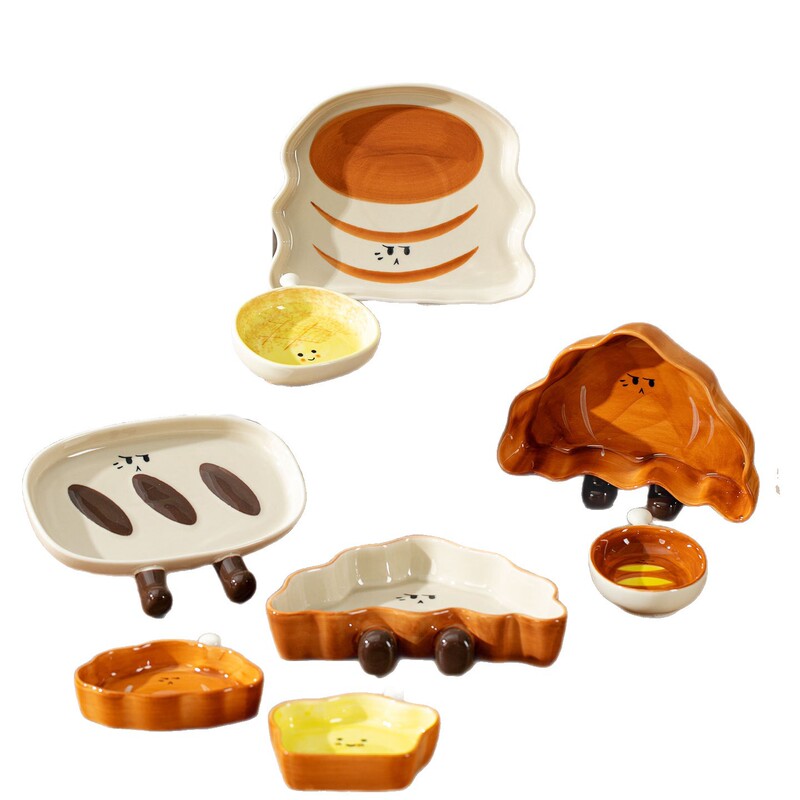 家庭用手描き下絵色クリエイティブ超かわいいセラミック調味料皿ソース皿ケチャップインターネット有名人の皿卸売|undefined
