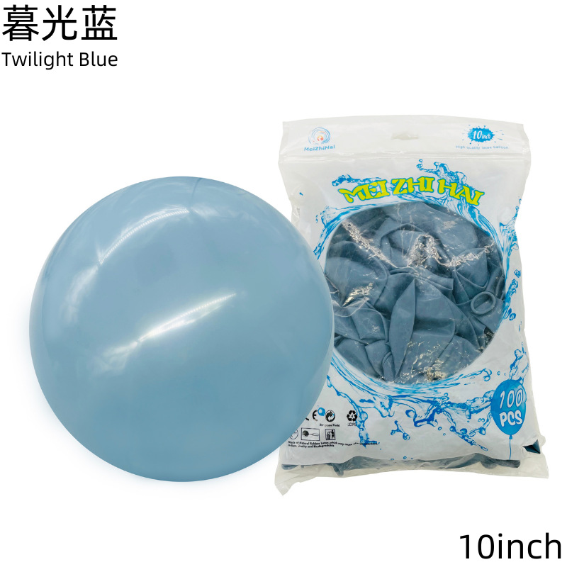 Customizado 10 pulgadas de color retrógrado globos de cumpleaños paquete de decoración de boda arreglos de globos al por mayor Morandi