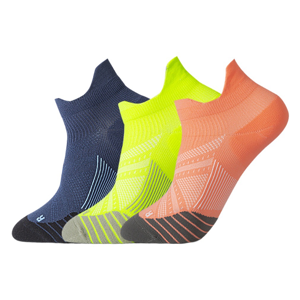 Meiks calcetines deportivos profesionales calcetines de corte bajo para hombres y mujeres fitness toalla inferior antideslizante resistente al desgaste barco deportivo Calcetines