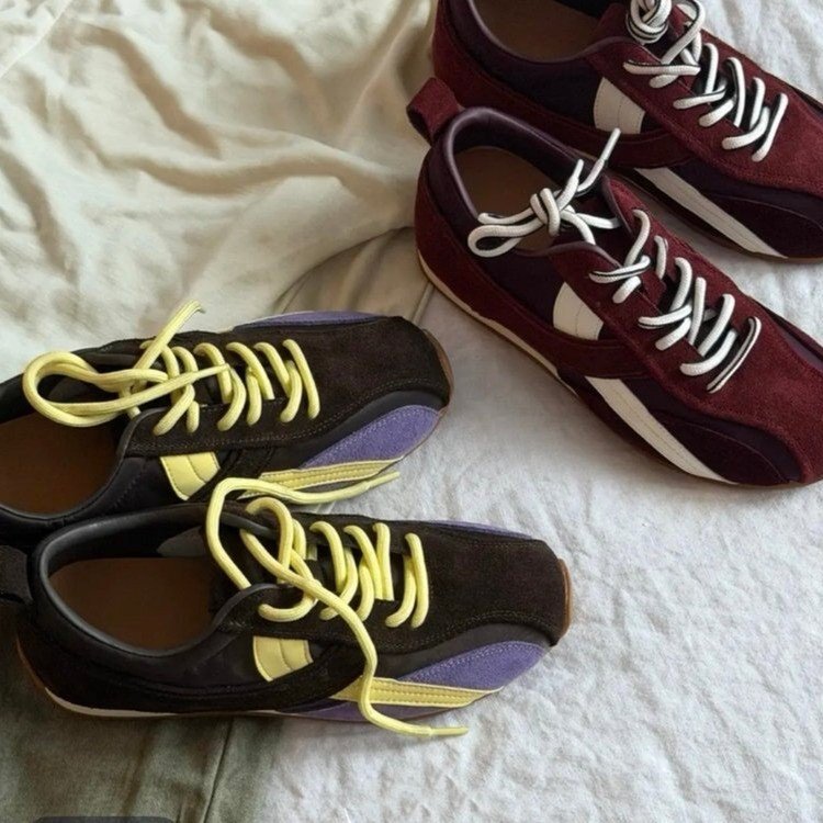 【soso】26ss|4cm internal height increase European genuine leather retro color-blocking Forrest Gump sneakers 【soso】26ss|4cm internal height increase European genuine leather retro color-blocking Forrest Gump sneakers