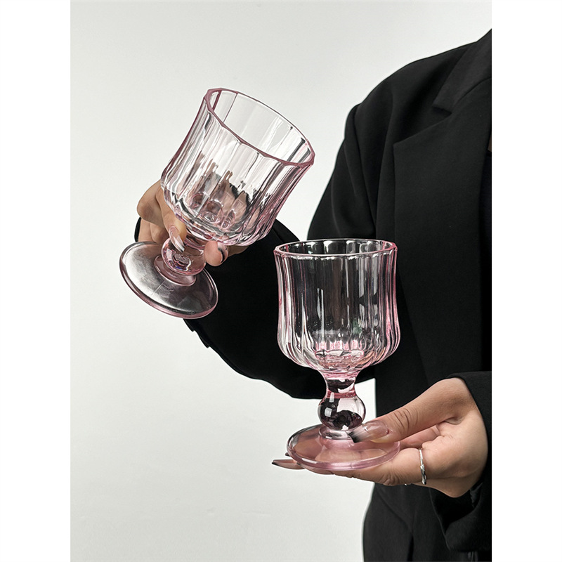 니치한 분위기의 중고 와인잔, 복고풍 유리잔, 하이잔, 샴페인잔, 와인잔, 인드링크잔