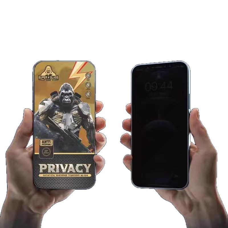 Black King Kong ESD 防塵は Apple 15Pro/iPhone 16 のぞき見防止大型アーク高精細強化保護フィルムに適しています。|undefined