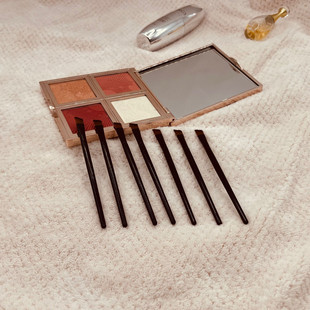 Factory direct 10cm oblique eyebrow brush black high-end eye brush vignette eye shadow brush makeup tools