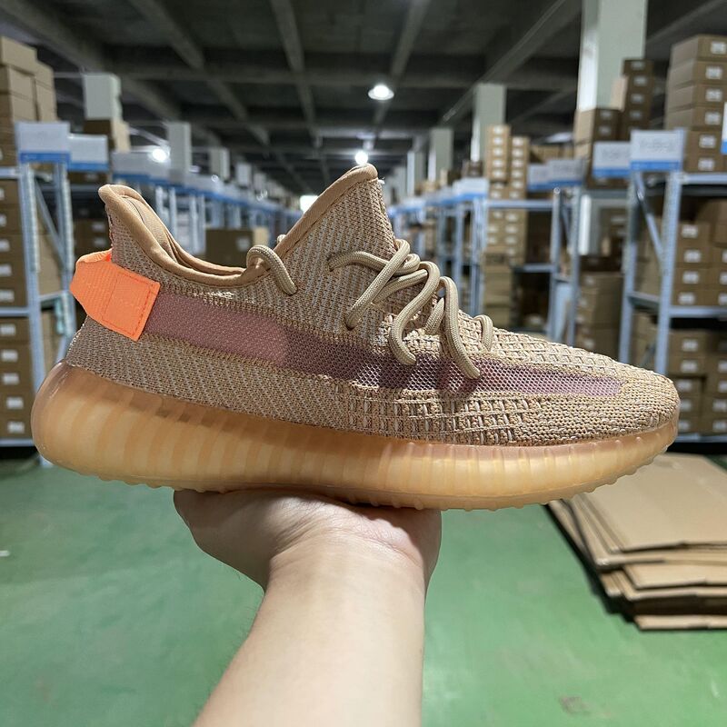 Qkz Yeezy Jokeye Zhan Coconut 350V2 Asia Limited Edition Terracotta Warriors Basf Genuine Explosive Sports Shoes Men's Thick-Soled Shoes